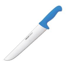 Couteau boucher 30cm BLEU