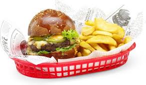 Set 6 paniers burger rouge