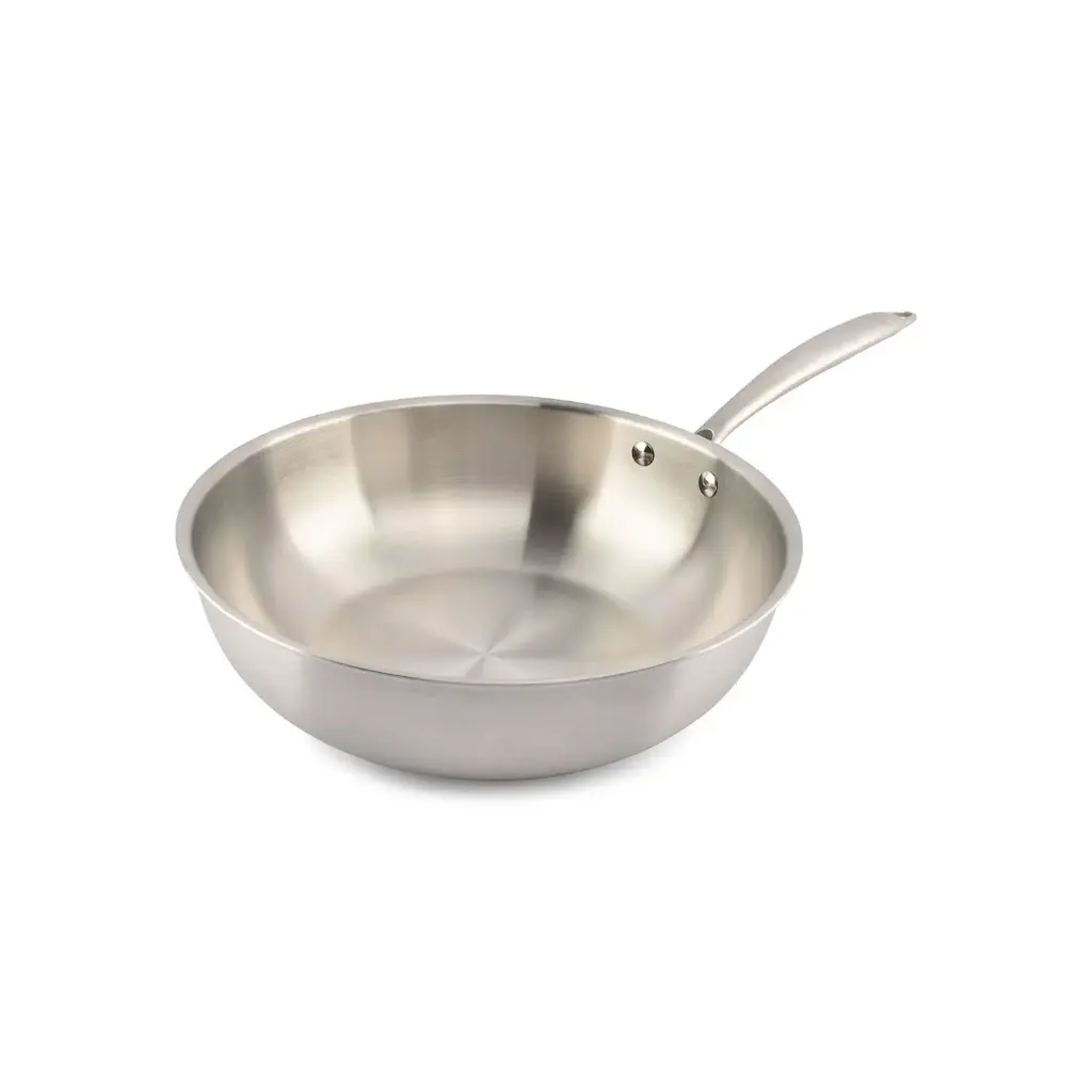 POELE WOK inox D29,5xh8,5cm