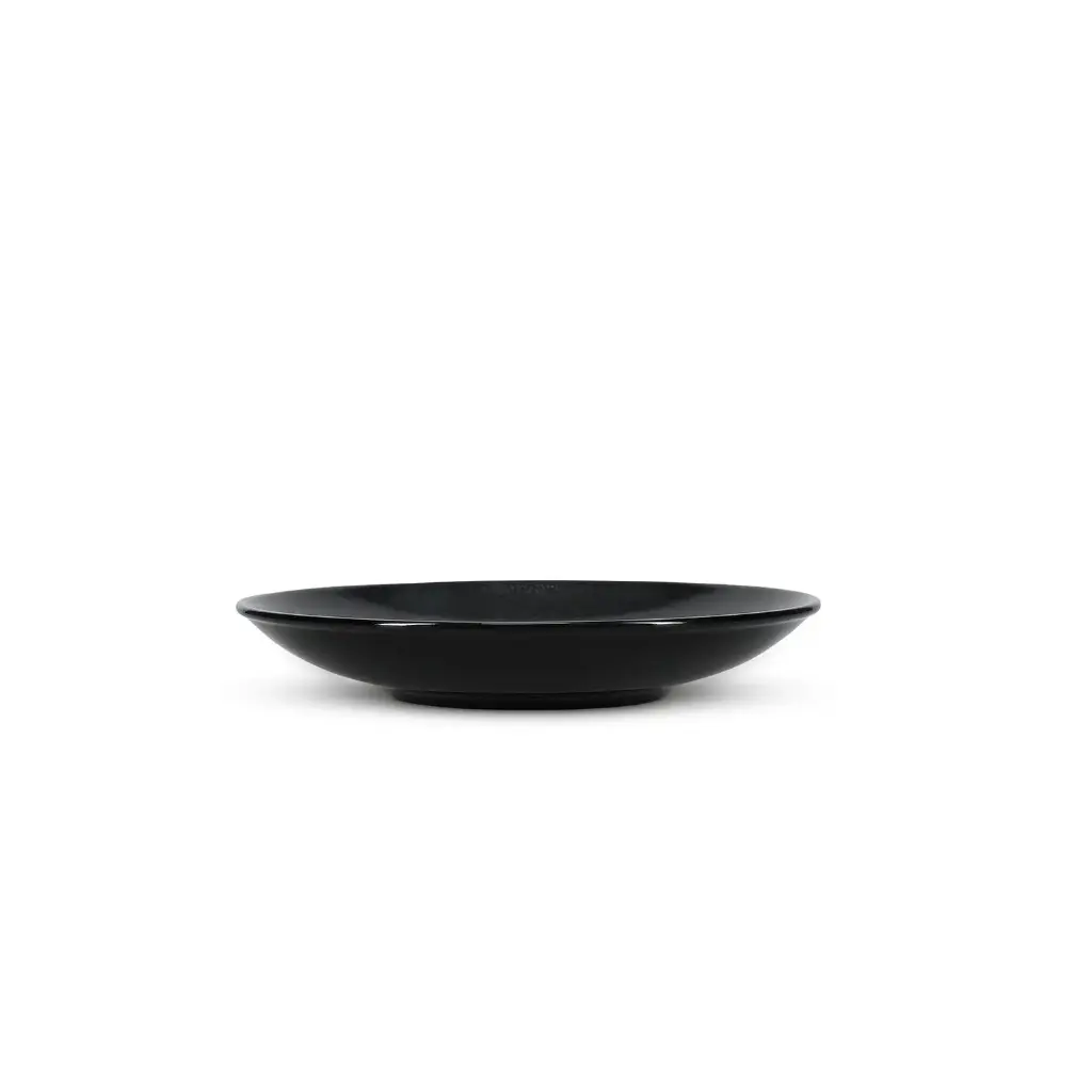 Diep bord 25,5xh4,5cm noir Ovio