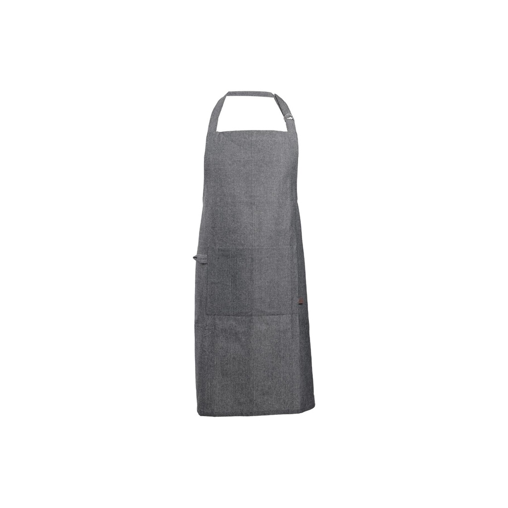 STOFF KEUKENSCHORT BLACK CHAMBRAY