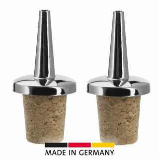 2 Dash-bottle or vinegar pourers, natural cork