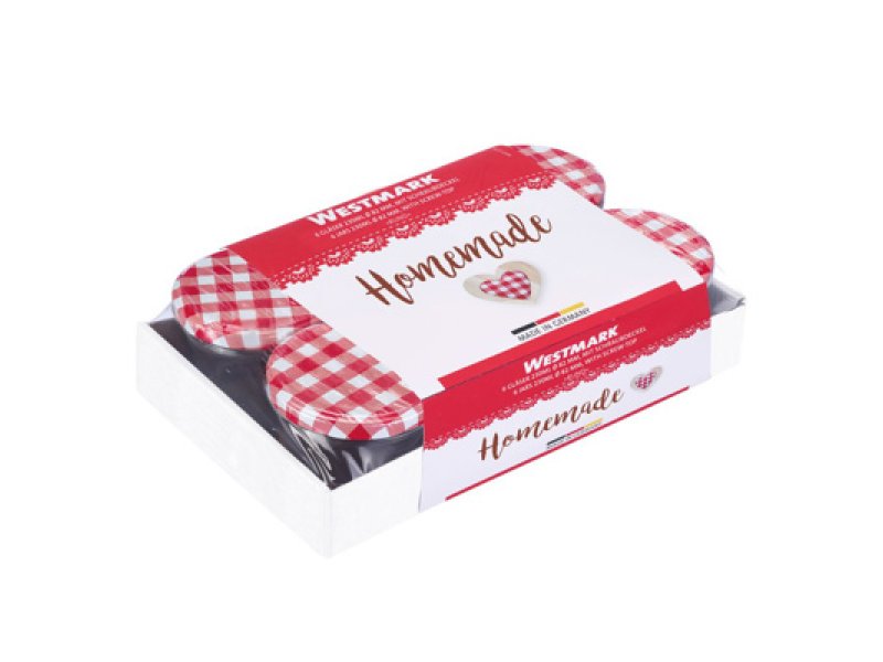 Set 6 bocaux à confiture  23cl ø8,2cm
