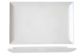 ASSIETTE BLANCHE RECTANGULAIRE 30X20CM