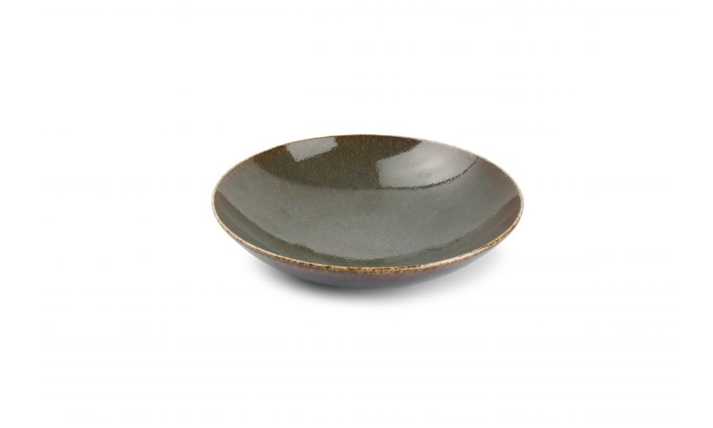 Assiette creuse 21xH5cm vert Cirro