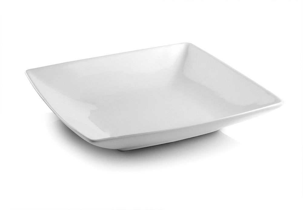 Assiette creuse 22x22xH4cm blanc Squito