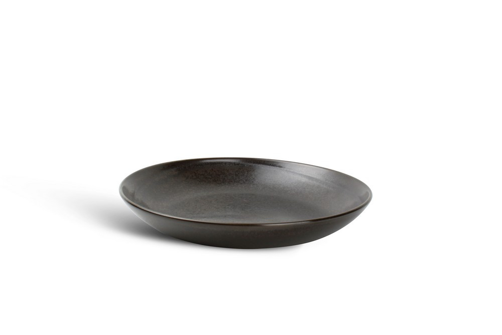 Assiette creuse 24,5xH4cm black Ceres