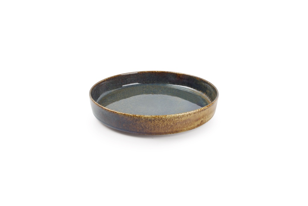 Assiette creuse 24xH4cm vert Pila