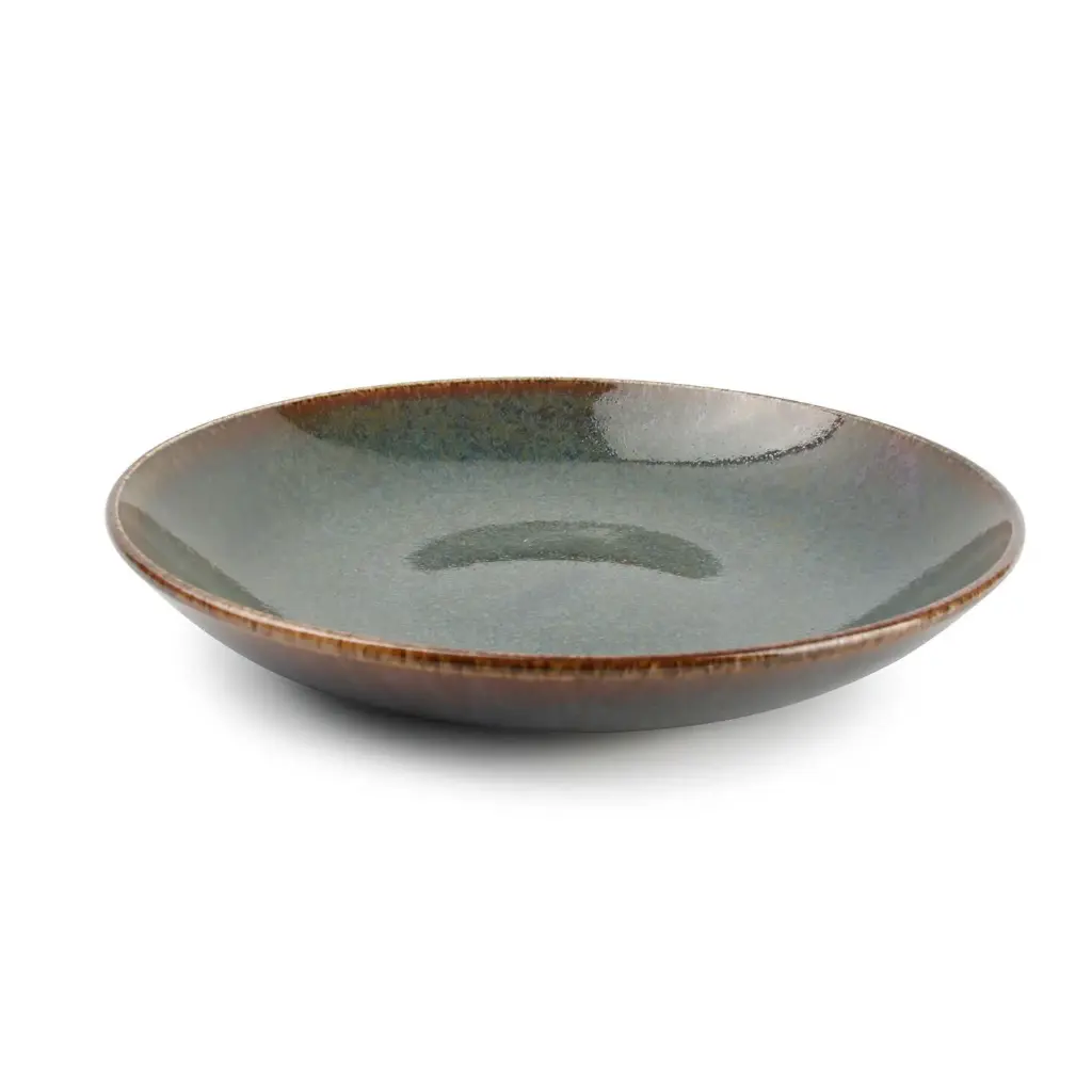 Diep bord 26xH4,5cm groen Cirro