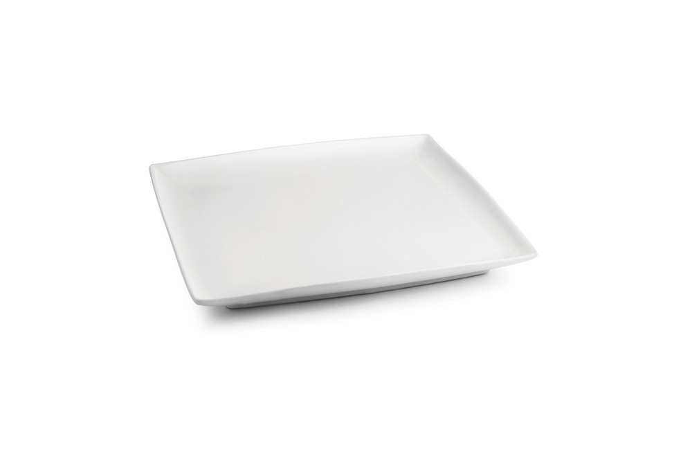 Assiette plate 10x10cm blanc Squito