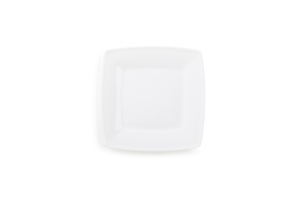Assiette plate 17x17cm blanc Victoria