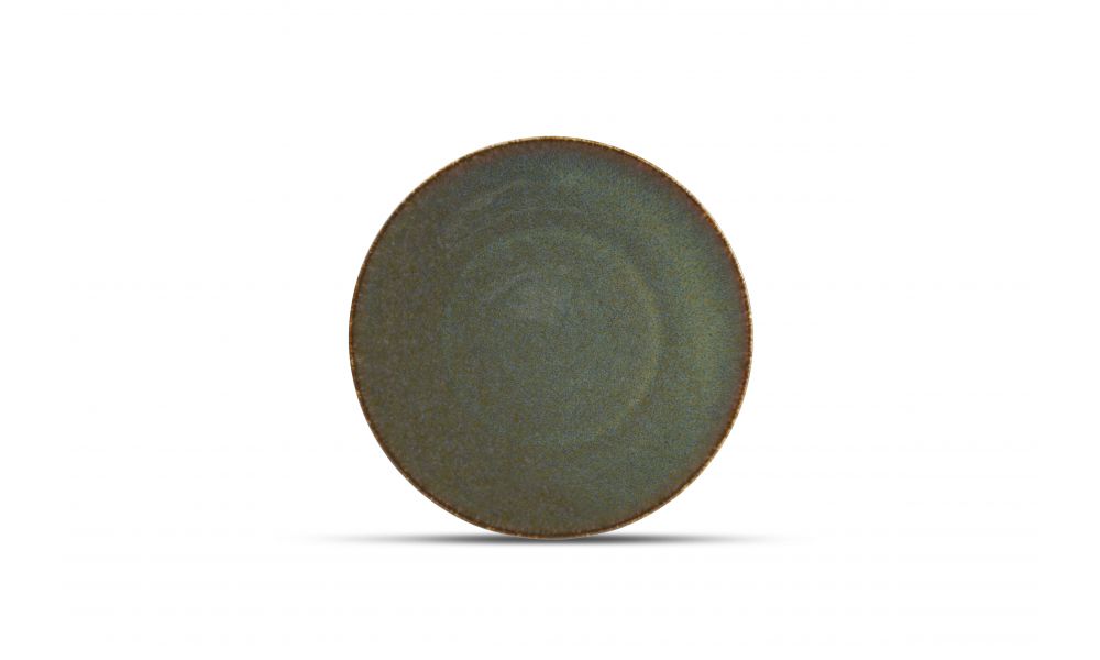 Assiette plate 21cm vert Cirro
