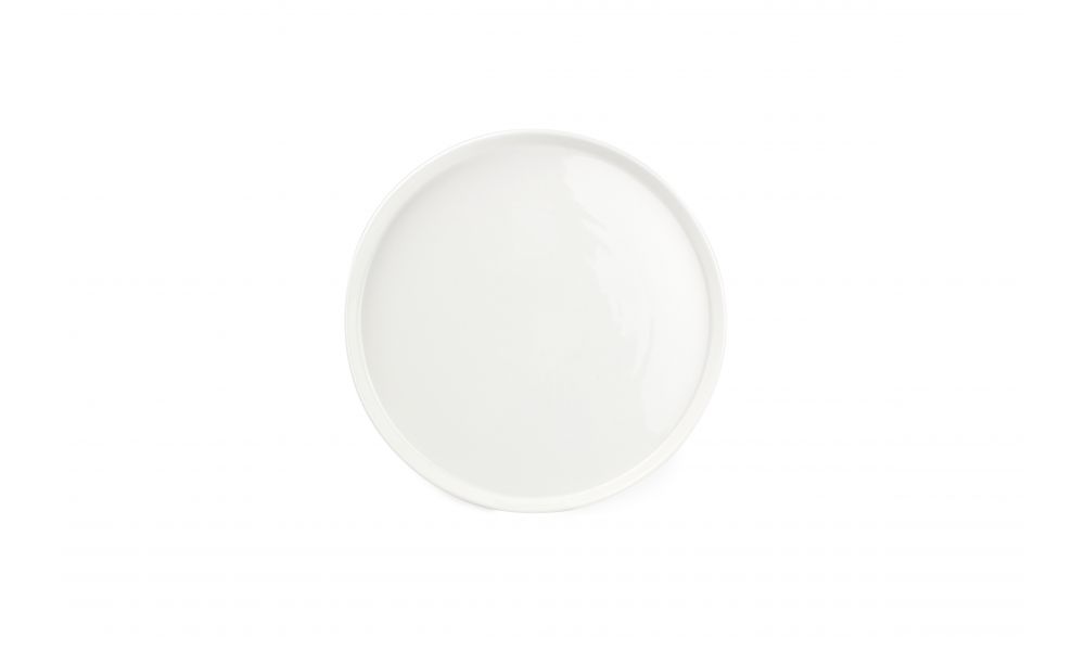 Assiette plate 22,5xH2cm blanc Gusto