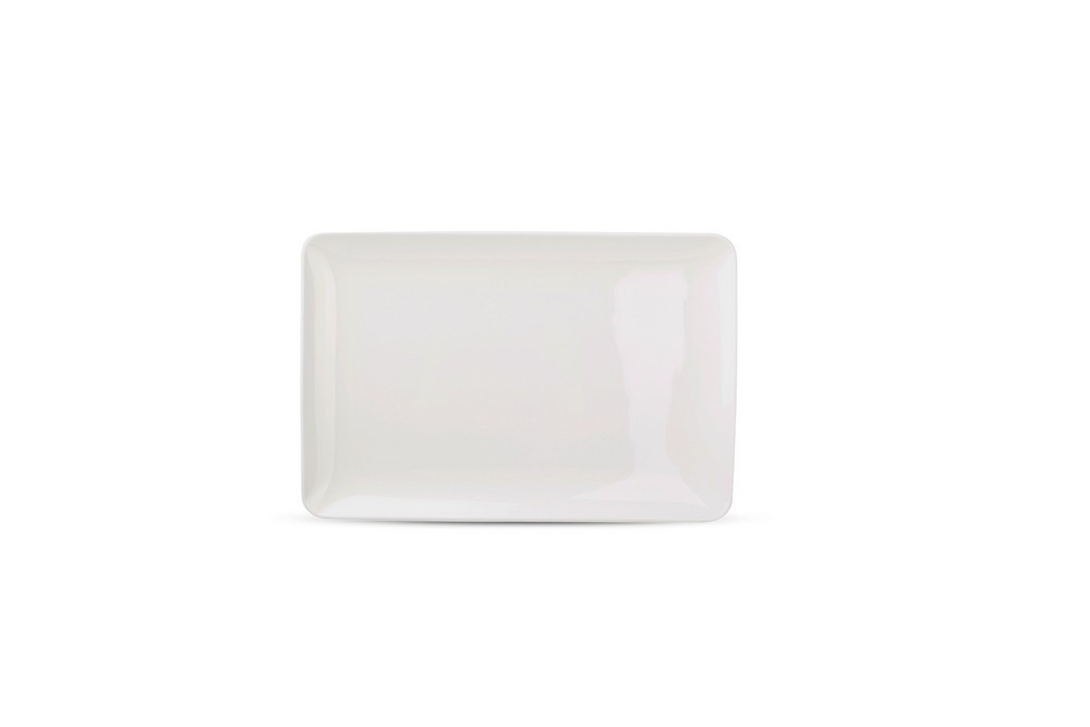 Assiette plate 30x20cm blanc Solid