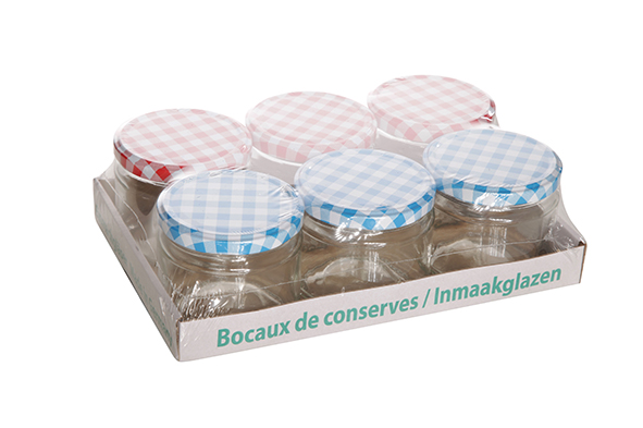 SET 6 BOCAUX A CONFITURE 330ML