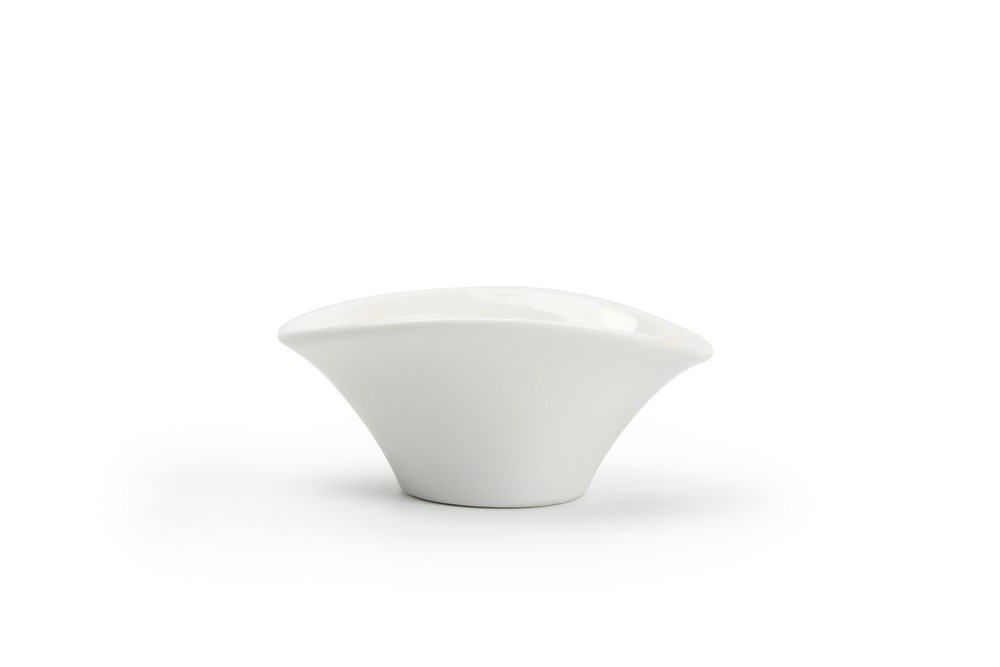 Ravier trompette 10x7xH4cm blanc Flavor