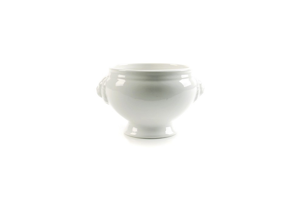 Bol à potage 8,5xH5cm tête de lion blanc Flavor