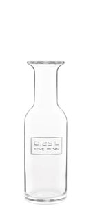 Bouteille à vin avec jauge 25 cl Optima