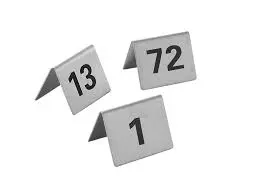 Chevalets de table numérotés 12 numéros par set - Numéros 25-36