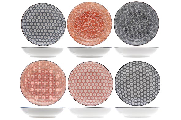FOLIES ASSIETTE CREUSE D20.8XH4.5 6 ASS