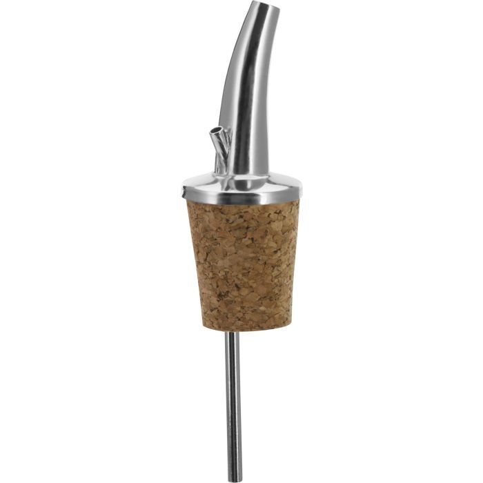 Free flow pourer »Classic Gastro«, short, natural cork