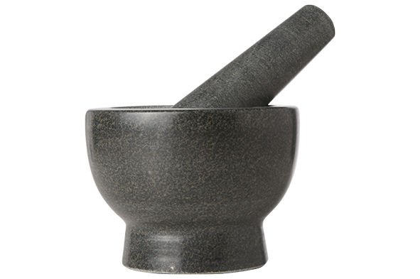 MORTIER + PILON D11.5XH8CM GRANITE NOIR