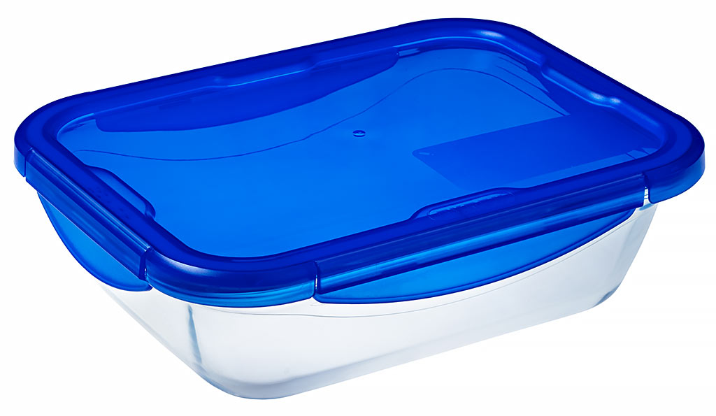 Plat rectangulaire + couv. 3,30 L 30x23cmx9,5 cm Cook & Go