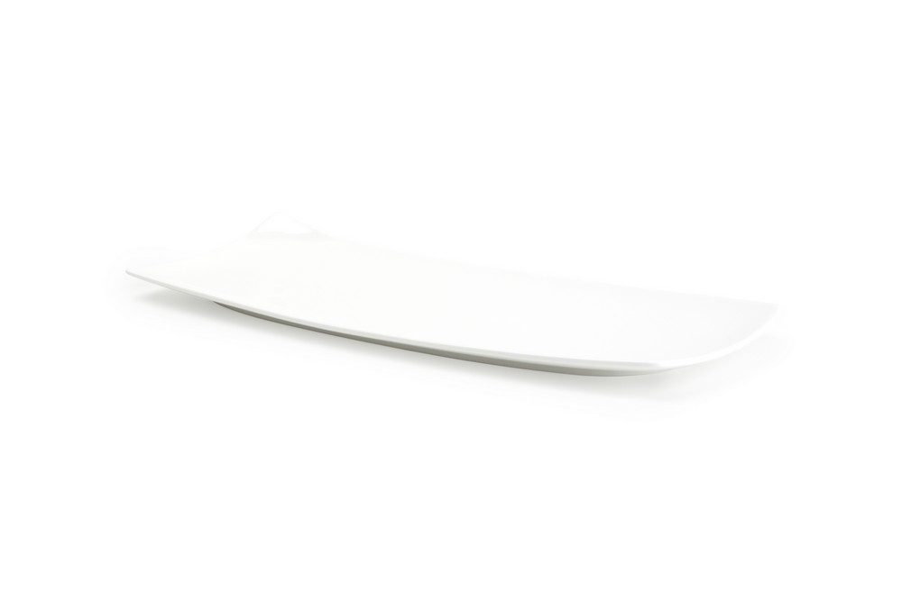 Plat à servir 30,5x13cm blanc Apetite