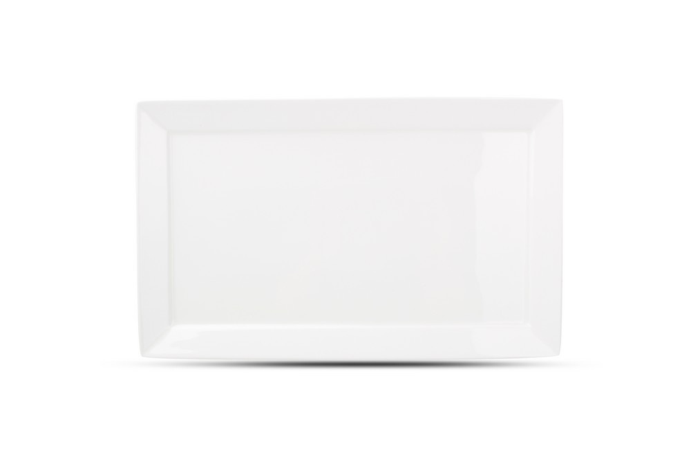 Plat à servir 36x21,5cm avec bord blanc Appetite