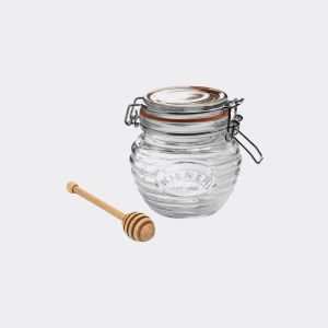 Pot miel Kilner 400ml + cuillère en bois - coffret cadeau