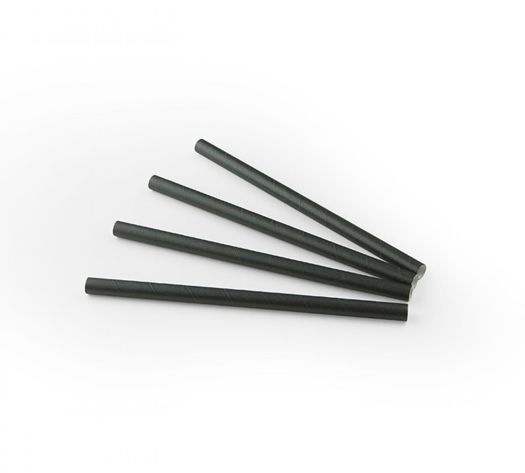 SET 200 PAILLES NOIRES D8X15CM