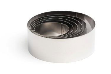 SET 6 EMPORTES PIECES 6/7/8/10/12x4,5cm