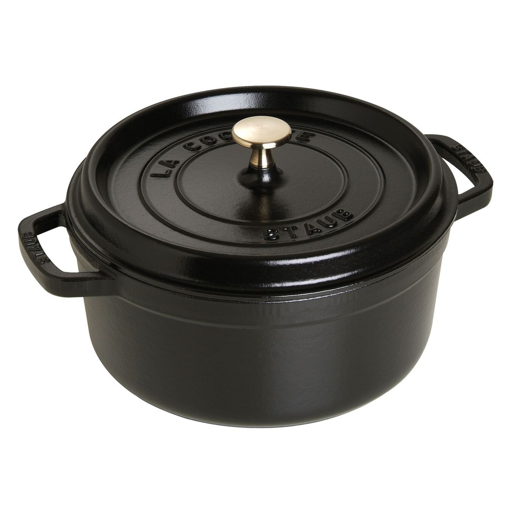 Staub Cocotte ronde 24 cm - noir 3,8 l