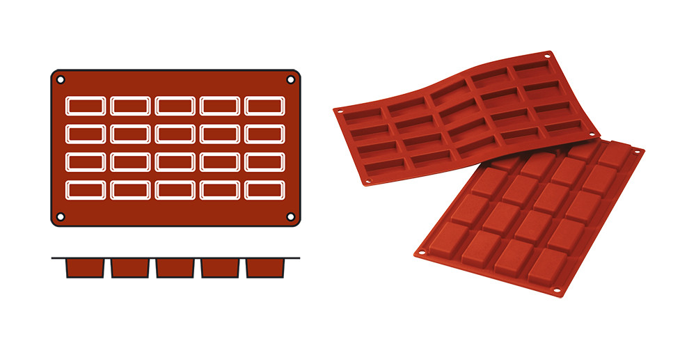 Bakmat Financiers 4.9x2.6xh1.1cm