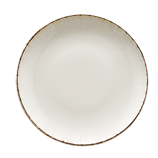 Assiette Gourmet Retro Ivoire 23cm