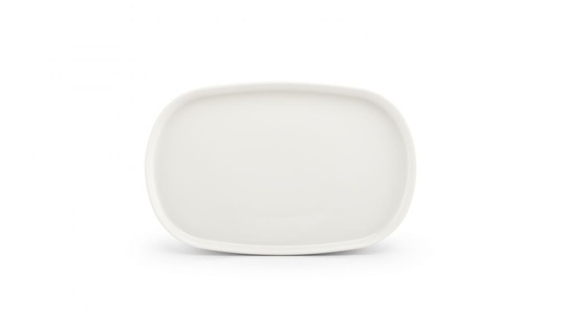 [741037] Assiette plate 34x22xH2cm blanc Pila