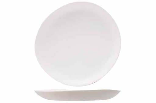 [7426056] KUPO ASSIETTE PLATE COCONUT MILK D19,9XH2CM MELAMINE