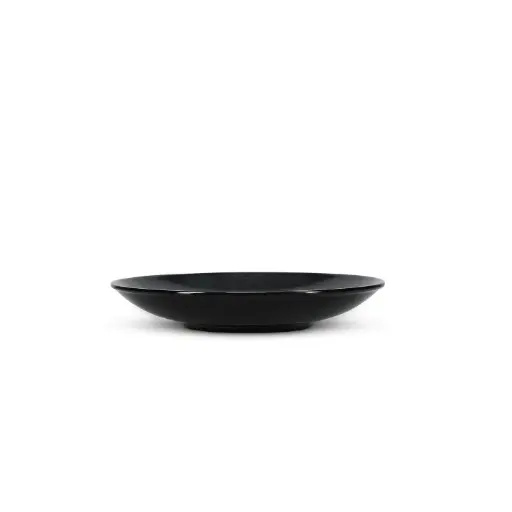 [740326] Assiette creuse 25,5xh4,5cm noir Ovio
