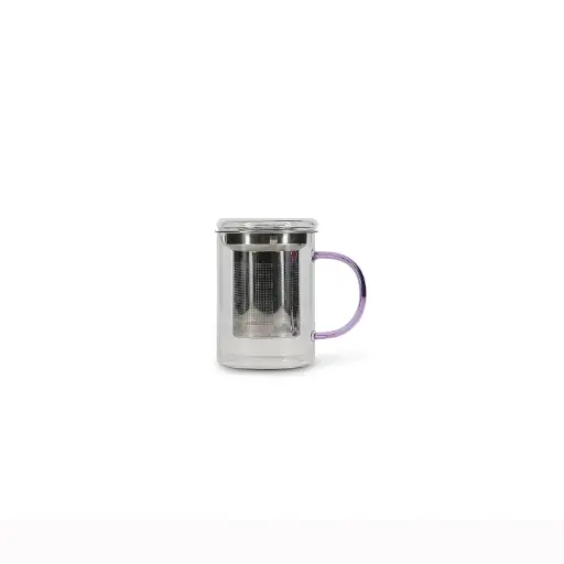 [704122] Theebeker 43cl met filter en deksel paars