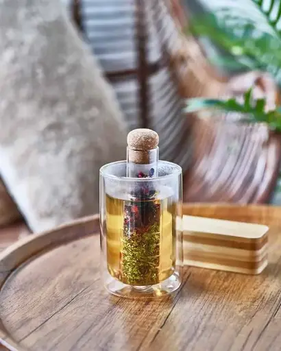 [5359001] Infuseur à thé + boîte bambou