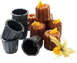 [345417] SET 6 EXOGLASS CANNELES D5.5CM