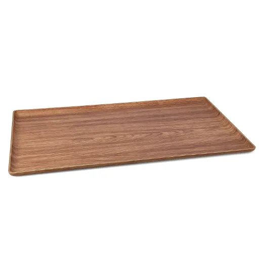 [563140] Plateau 53x32,5cm brun Buffet