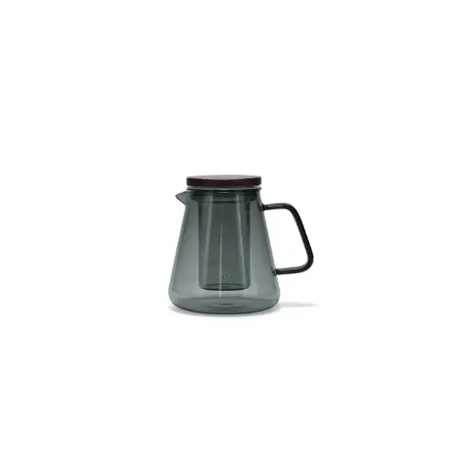 [800202] Theepot 93cl met glazen filter en deksel grijs Luma