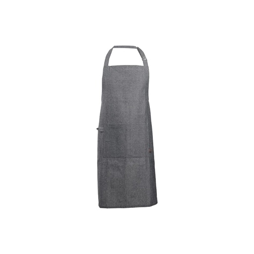 [5453404] STOFF KEUKENSCHORT BLACK CHAMBRAY