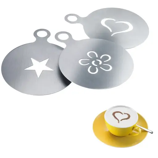 [62862260] 3 Decorative templates »Cappuccino«