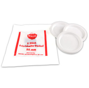 [9090464] Set 5 deksels Weck 8cm