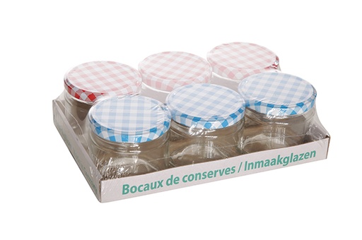 [05034] SET 6 BOCAUX A CONFITURE 330ML