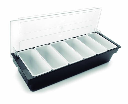 [61136] BOÎTE À CONDIMENTS A/COUVERCLE 6X450ML