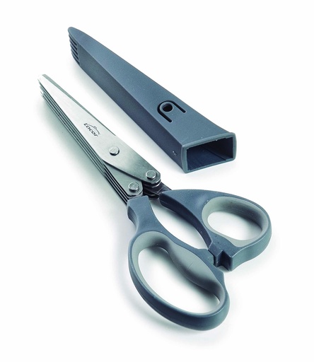 [60022] CISEAUX 5 LAMES + PEIGNE NETTOYAGE
