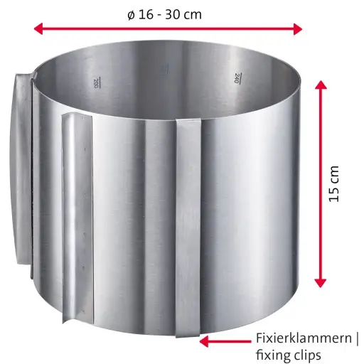 [31302260] Cercle à gâteau »Surprise«, 15 cm de hauteur